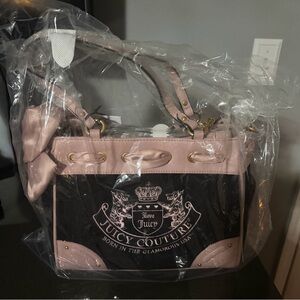 2025 Juicy Couture Black and Pink Women's Bag